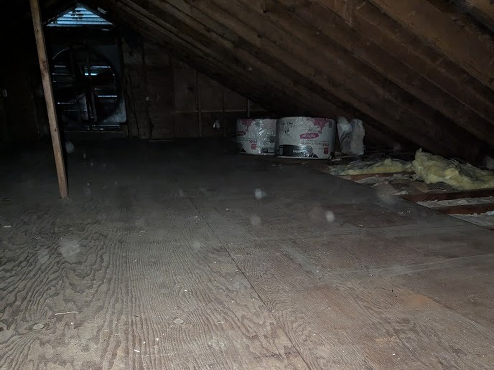 Attic after attic cleanout