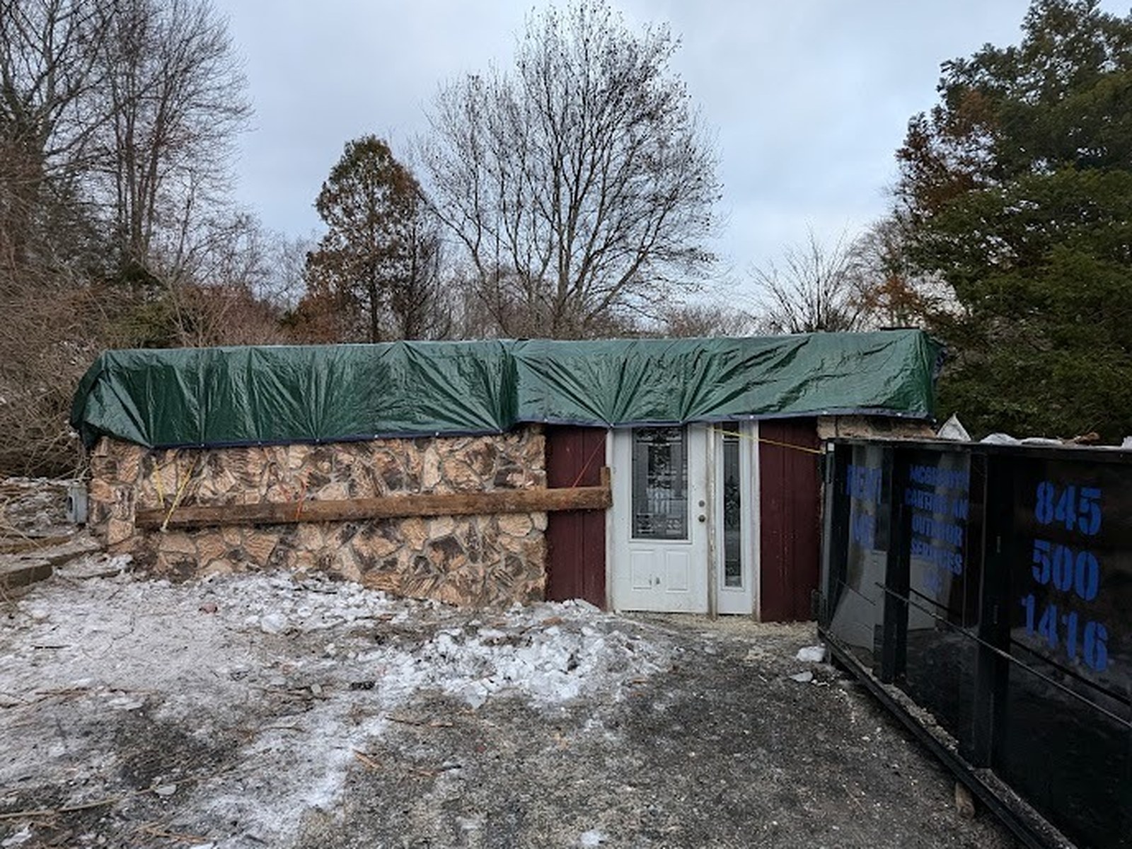 Structure after demolition and removal