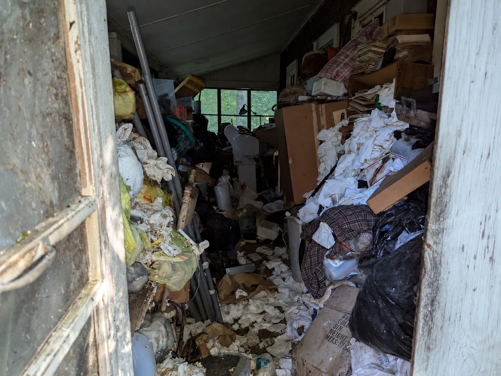 Porch before cleanout