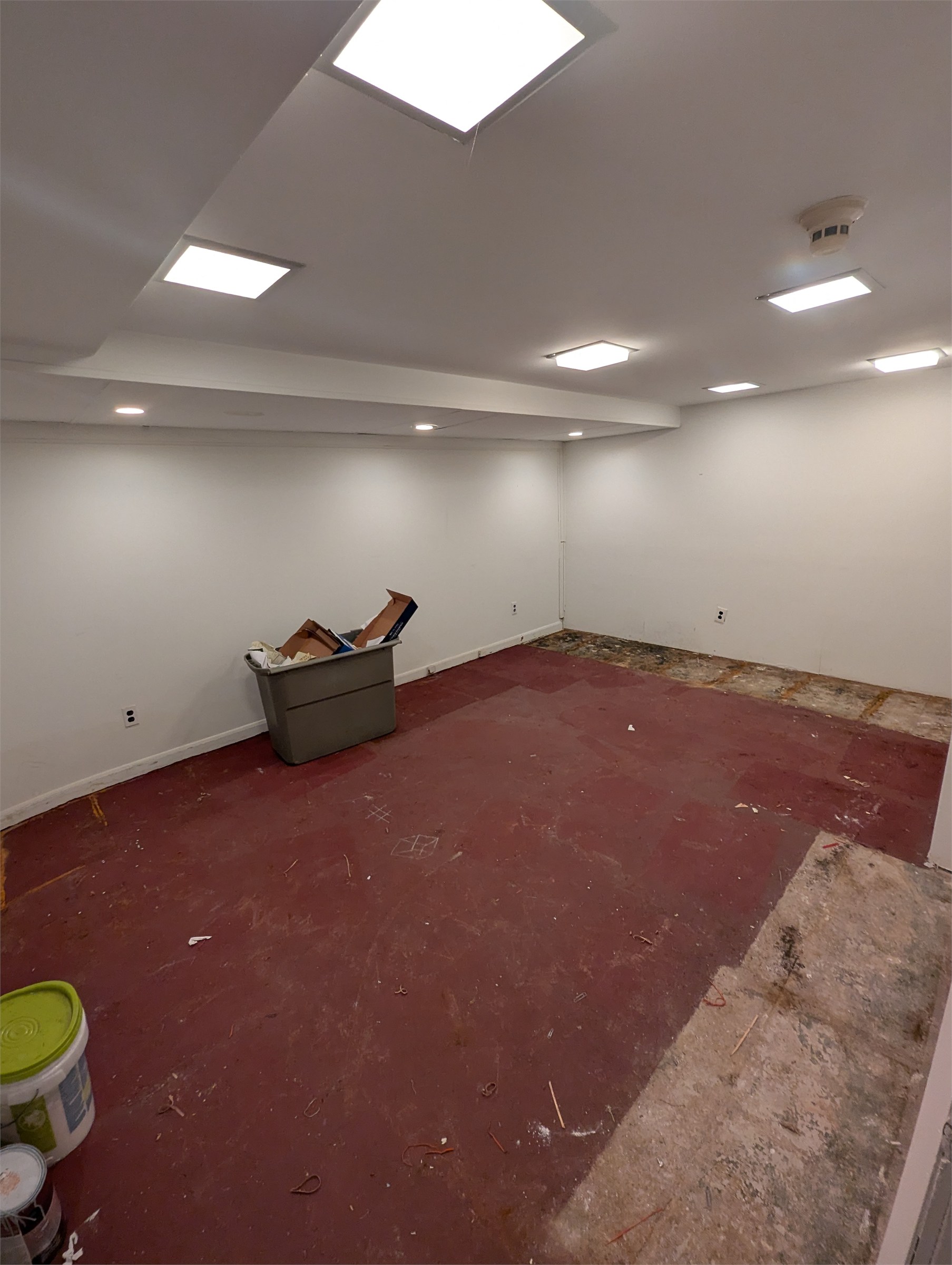 Office space after a commercial cleanout