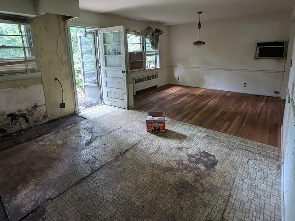 Kitchen room after cleanout