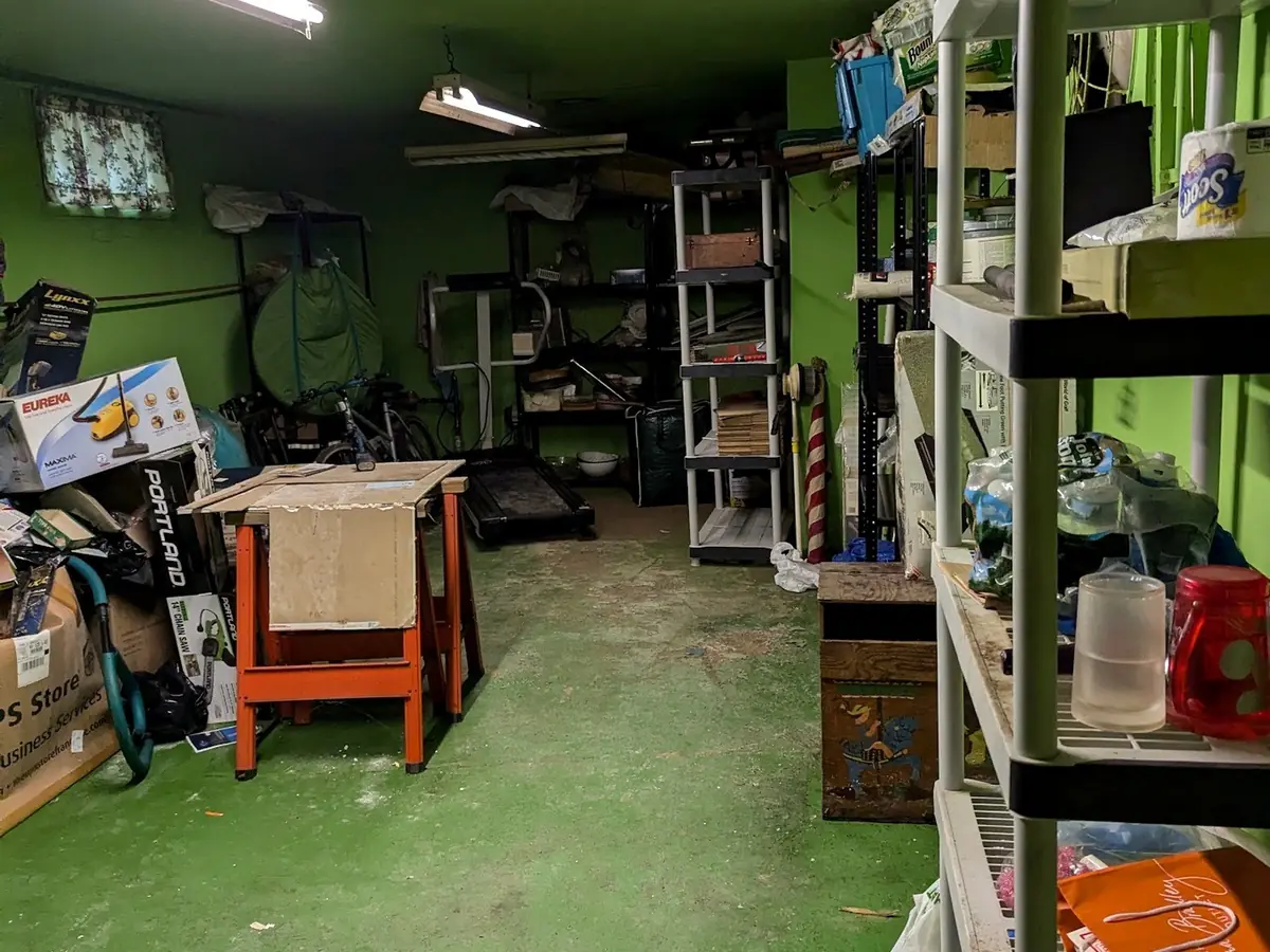 Storage room before cleanout