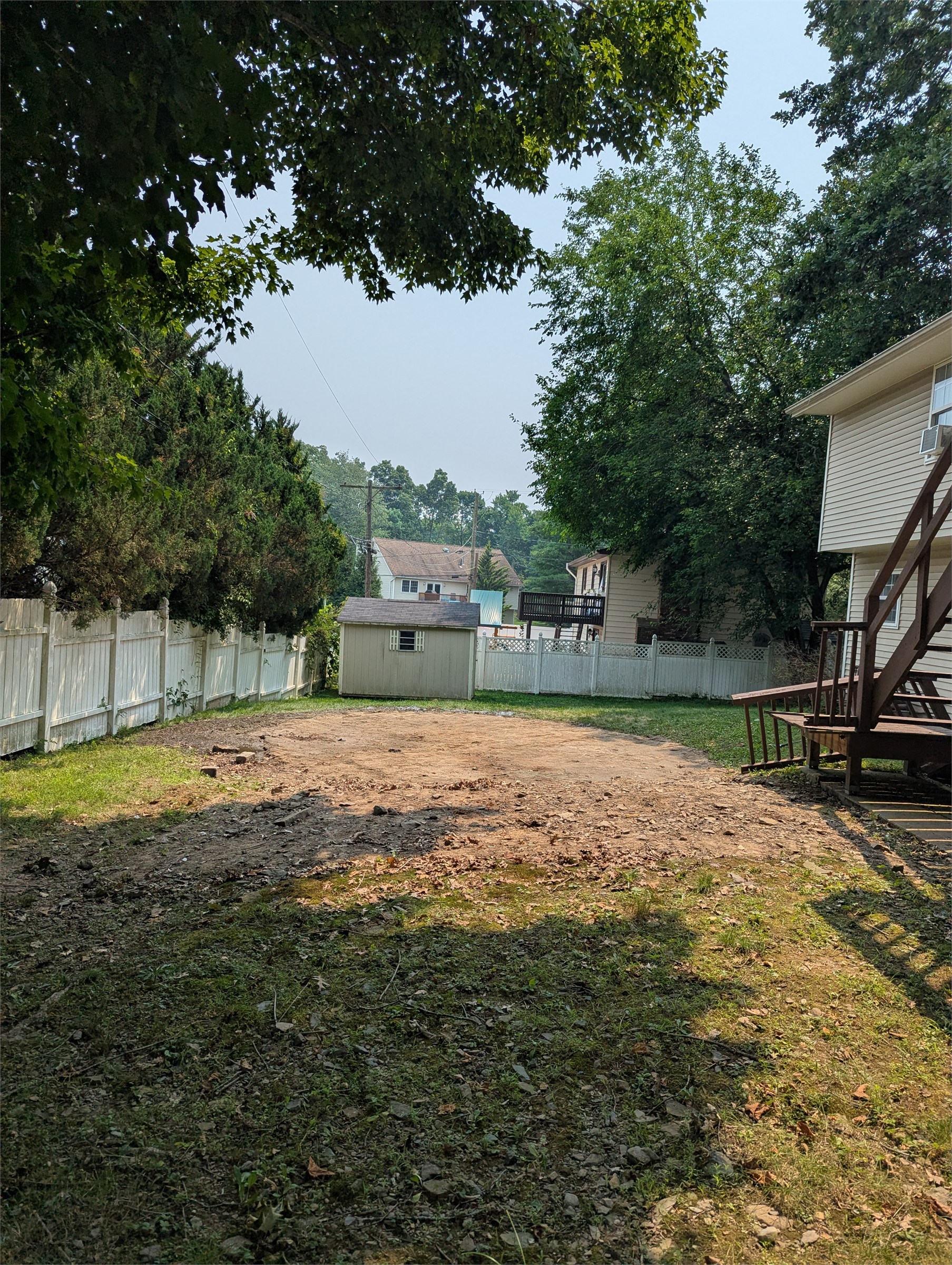 Yard after above-ground pool removal